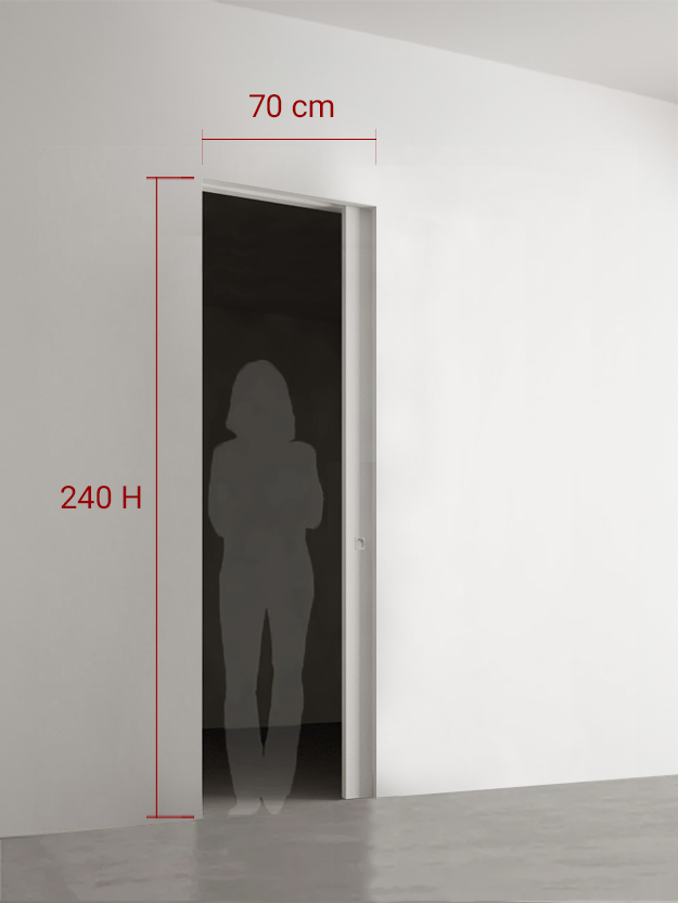 Porte coulissante 70x240 cm
