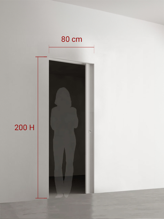 Porte coulissante 80x200 cm