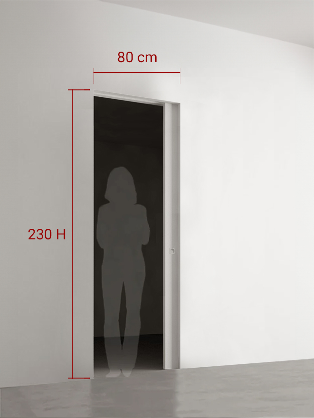 Porte coulissante 80x230 cm