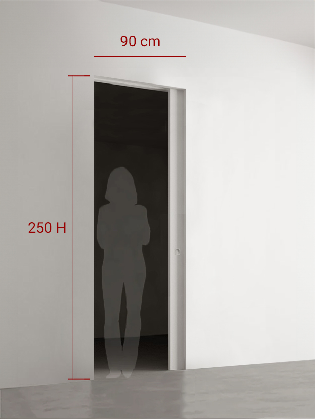 Porte coulissante 90x250 cm
