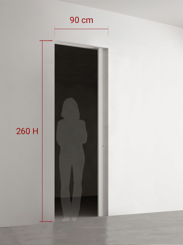 Porte coulissante 90x260 cm