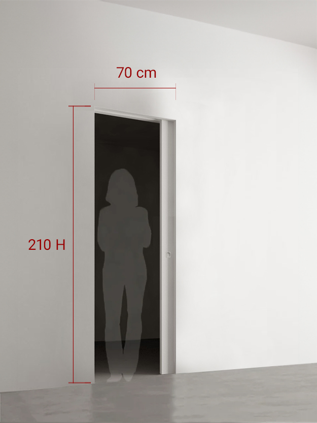 Porte coulissante standard 70x210 cm